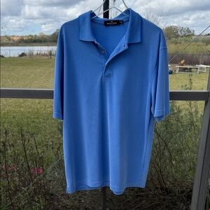 Bugatchi UOMO XL Blue Polo Shirt